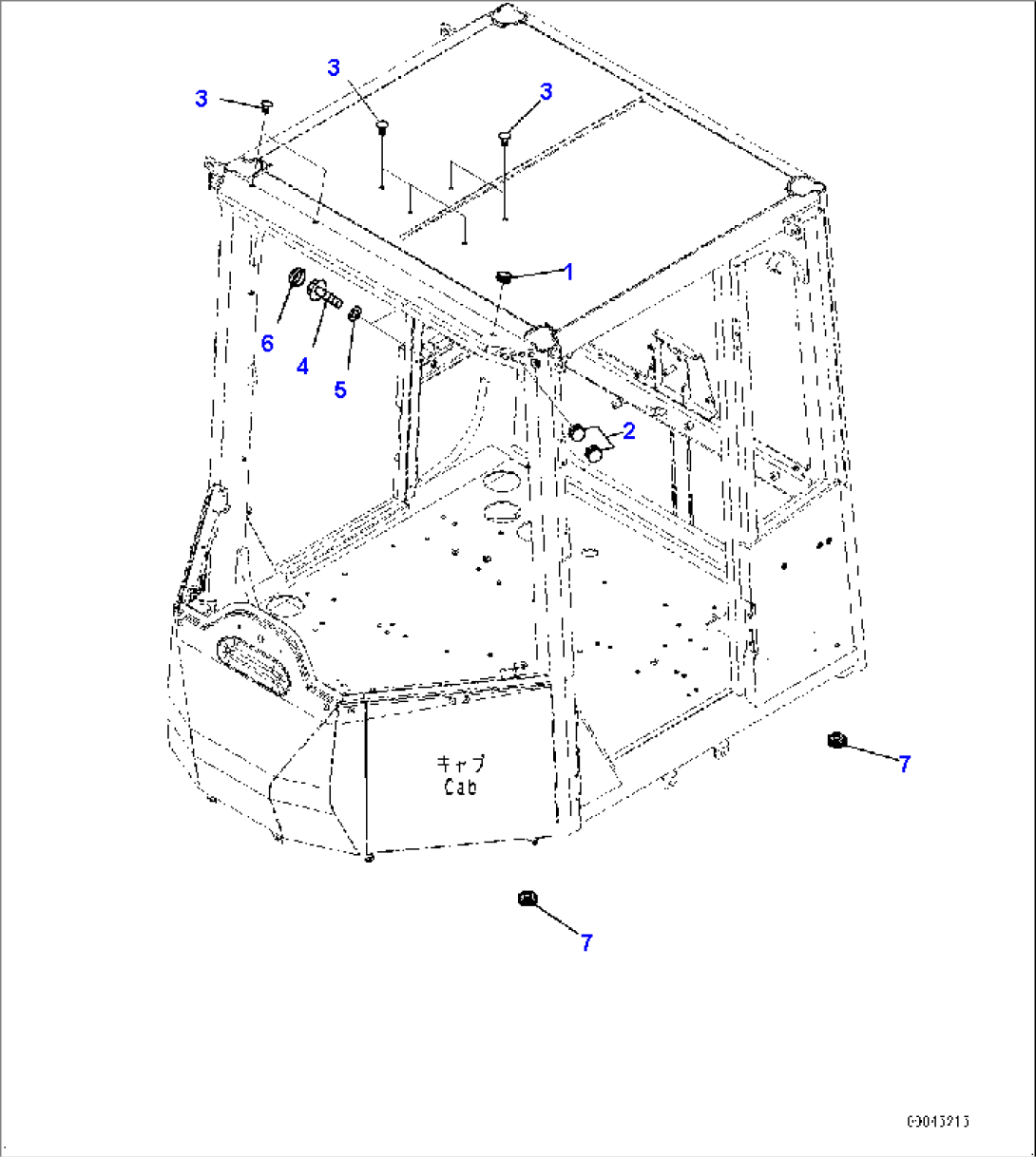 ROPS Cab, Cap (#90216-91201)
