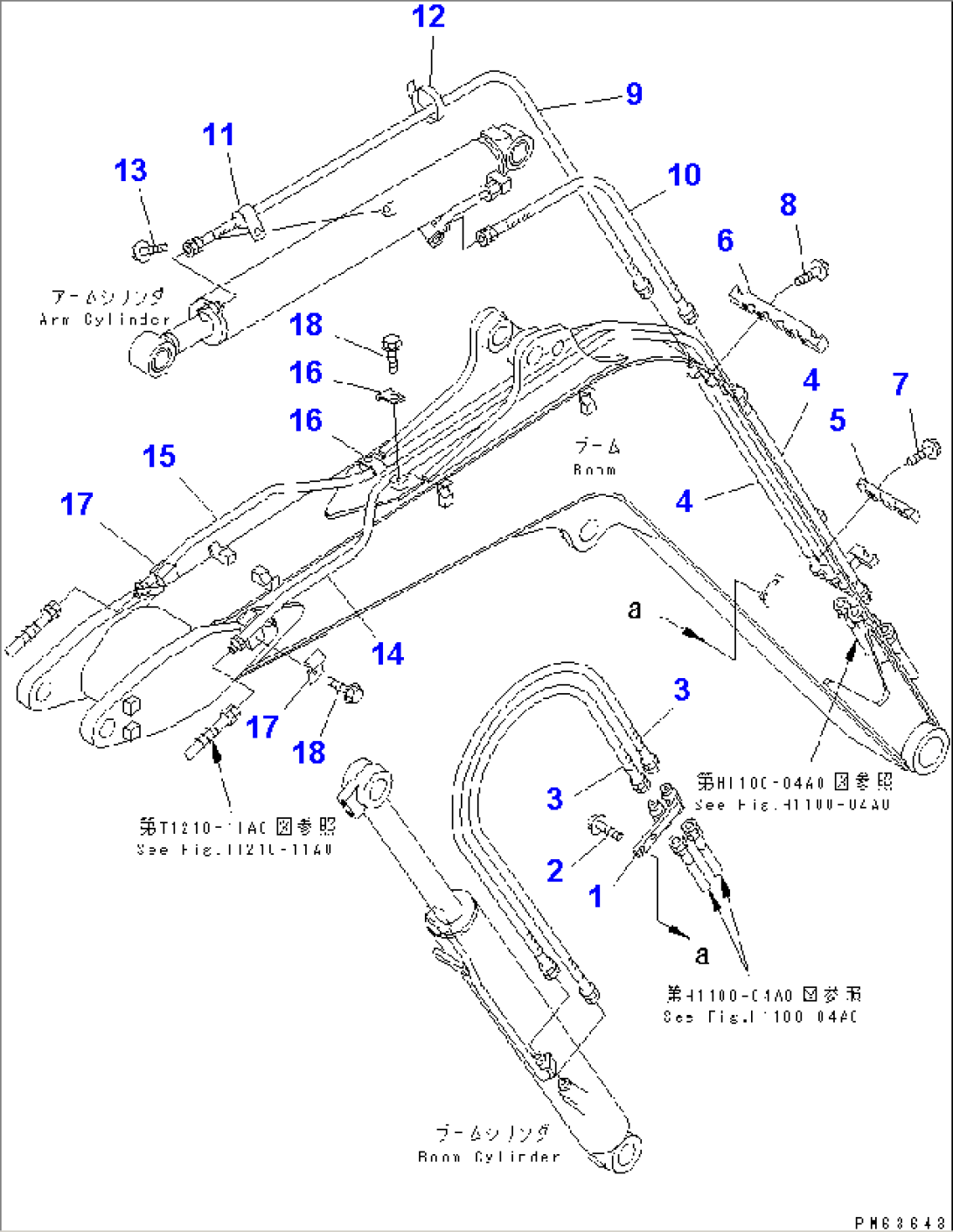 BOOM PIPING (QUICK BREAKER ARM SPEC.)