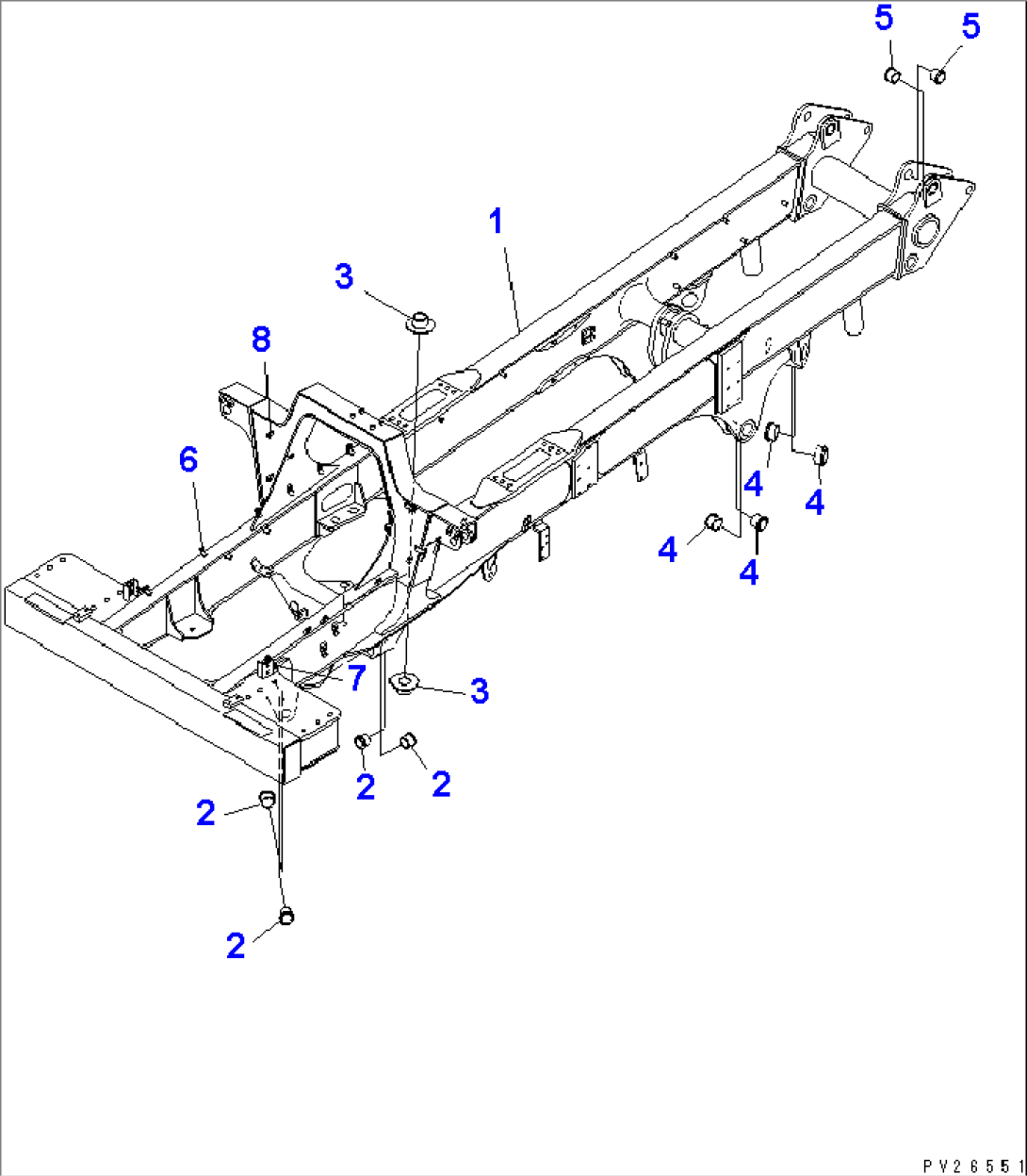 ENGINE SIDE COVER (MAIN FRAME)(#1001-1200)