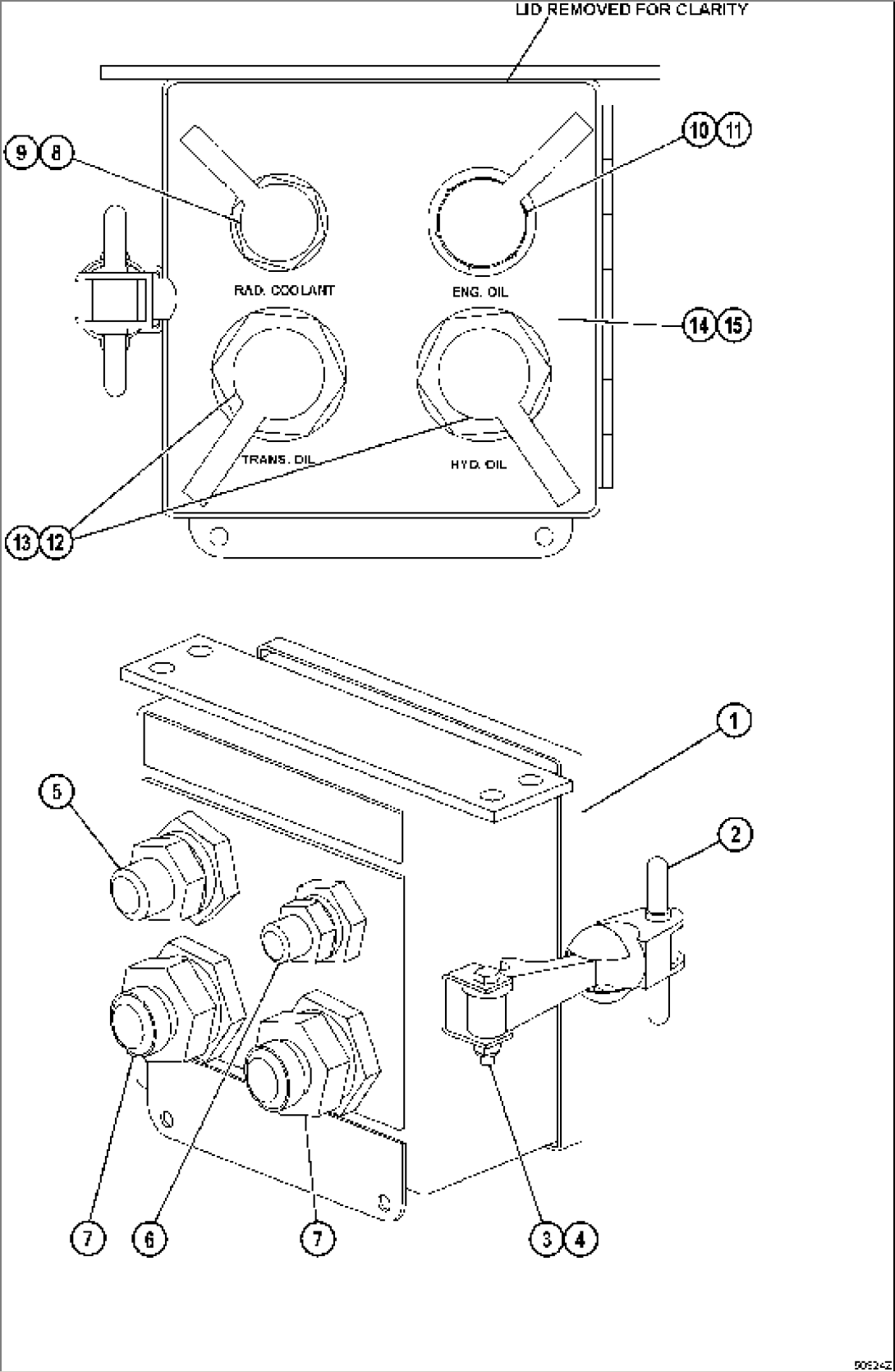 Oil Quick Charge Unit, Inner Parts, Service Center Box (#80138-)