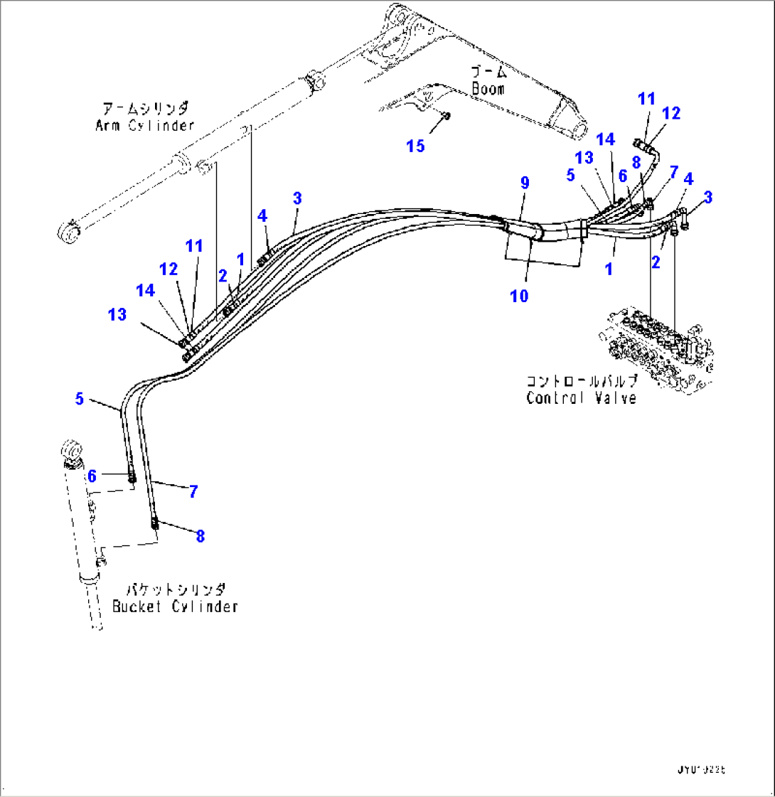Boom Unit, Hose (#20001-21500)