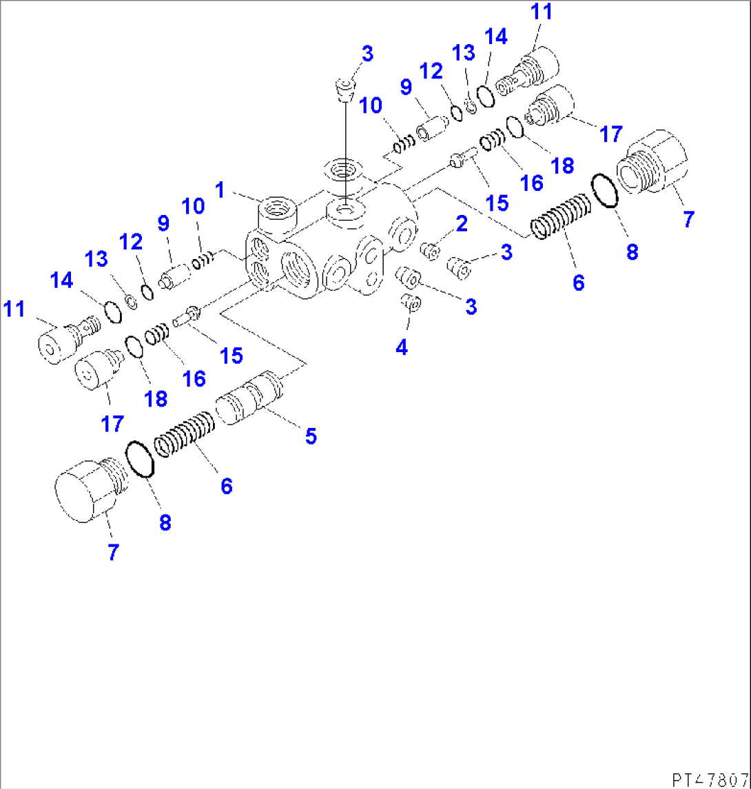 Steering Hydraulic Piping Cushion Valve (#C10001-)
