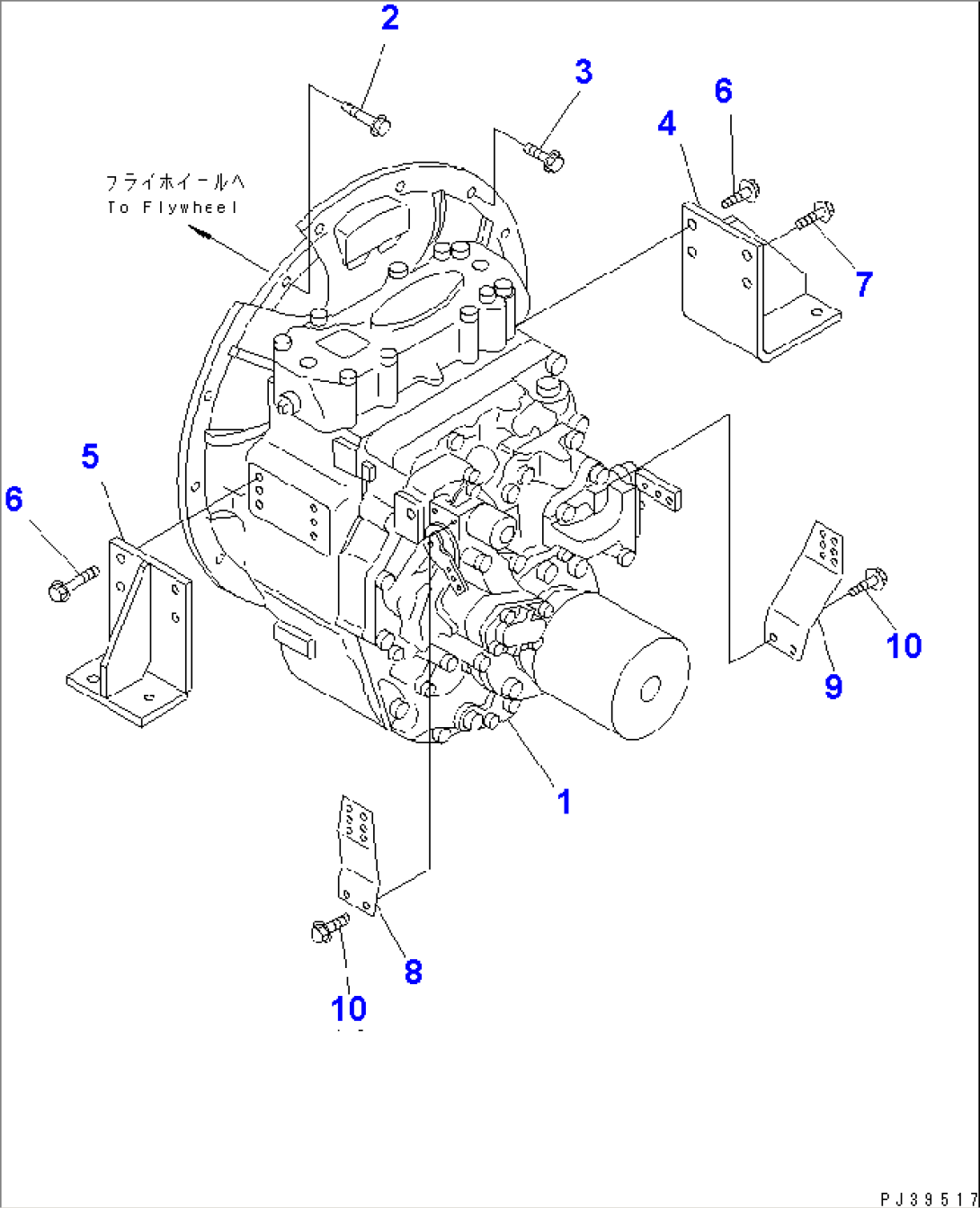 MARINE GEAR MOUNTING (MGN123X-10)(#15265-19420)