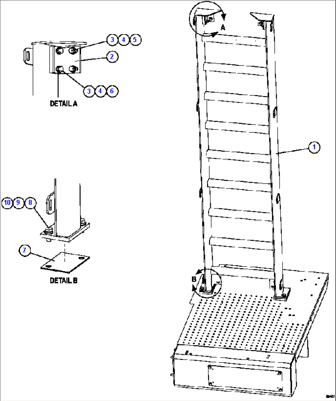 LH LADDER INSTALLATION