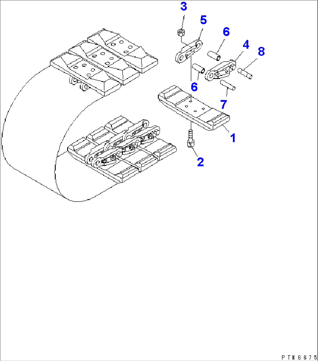 TRACK SHOE (ROAD LINEAR)(#22301-)