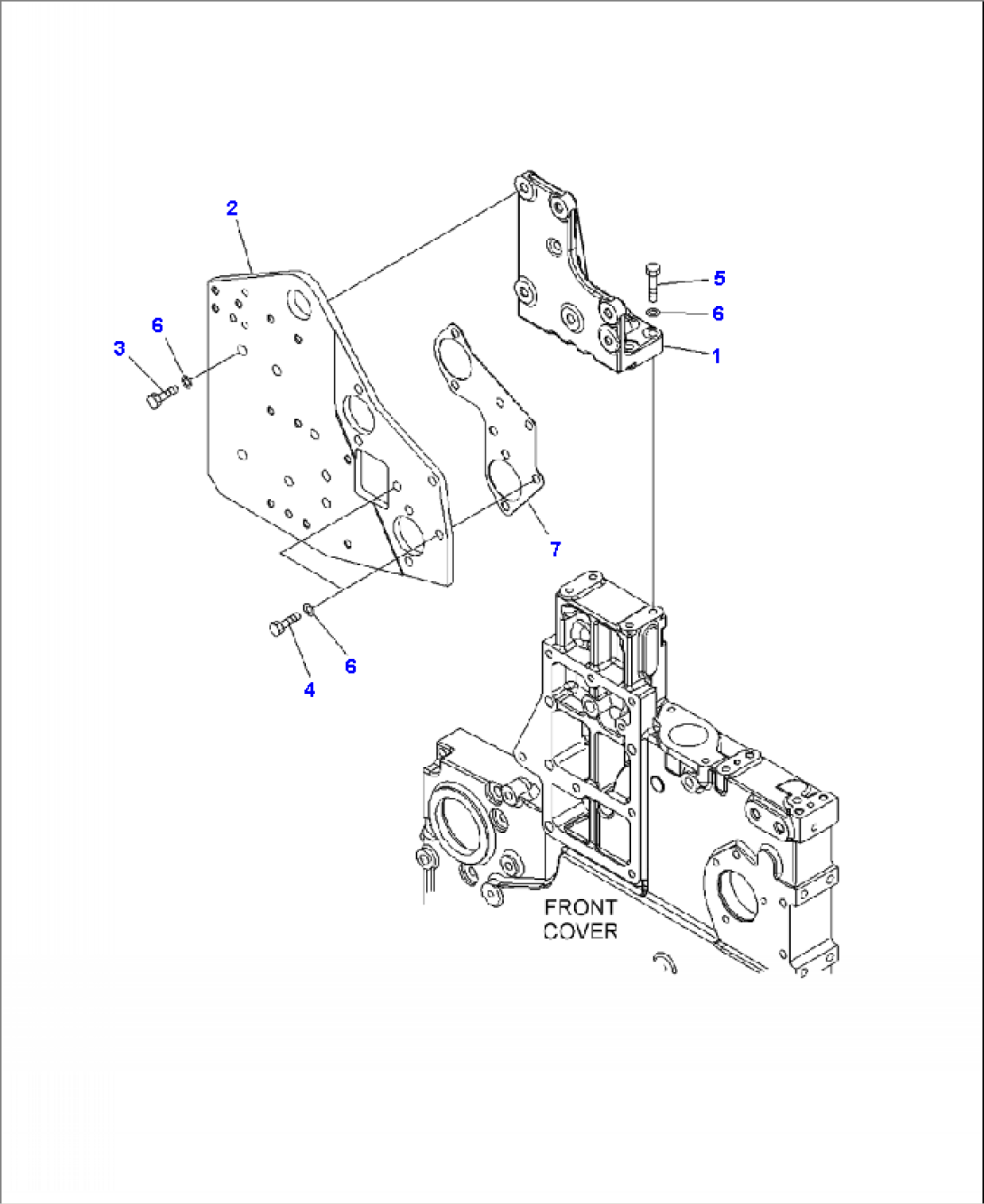 A1550-F4A4 EXHAUST GAS RECIRCULATION (EGR) VALVE ENGINE FRONT HANGER