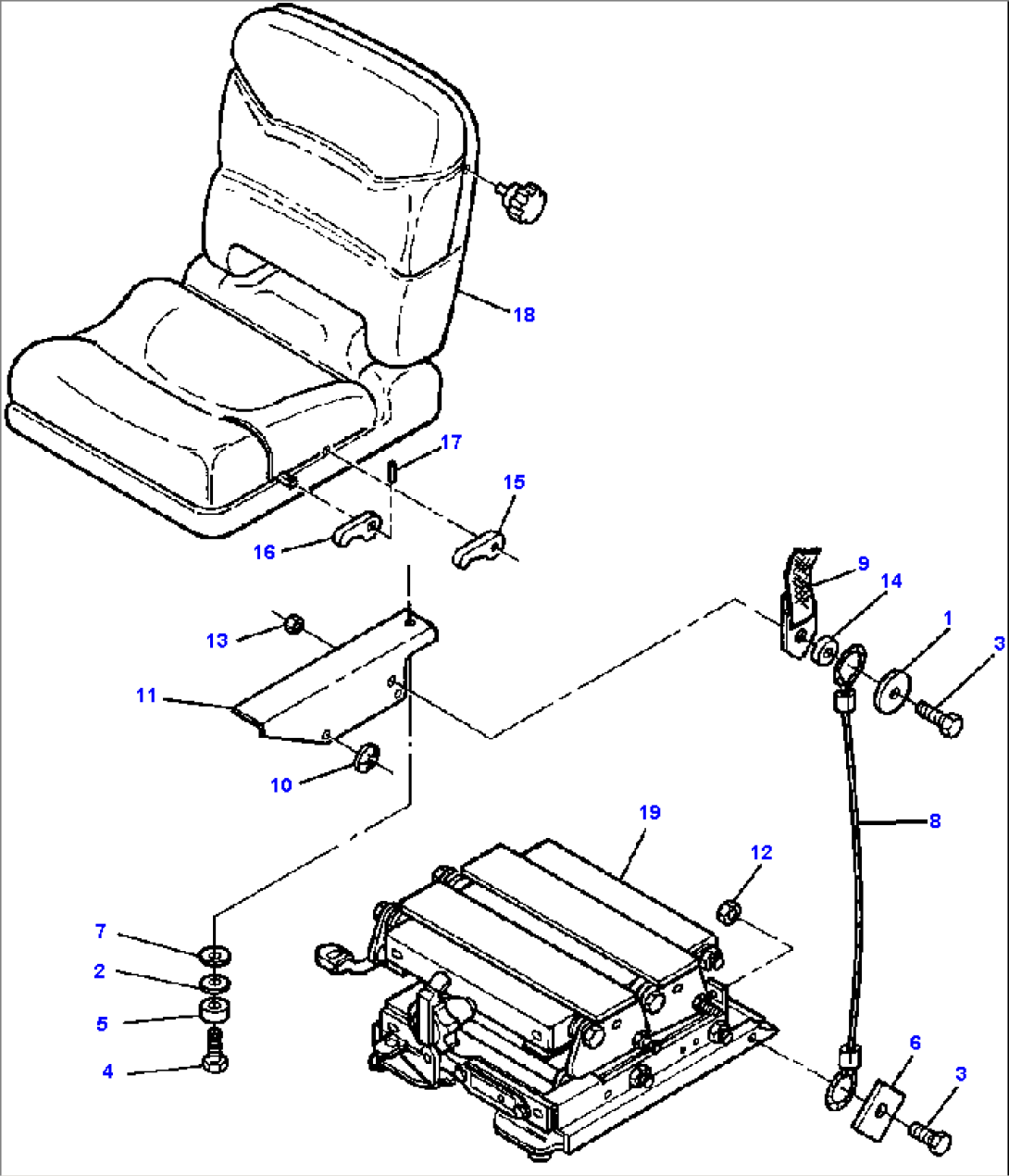 FIG NO. 5301B OPERATORS SEAT SEARS BRAND