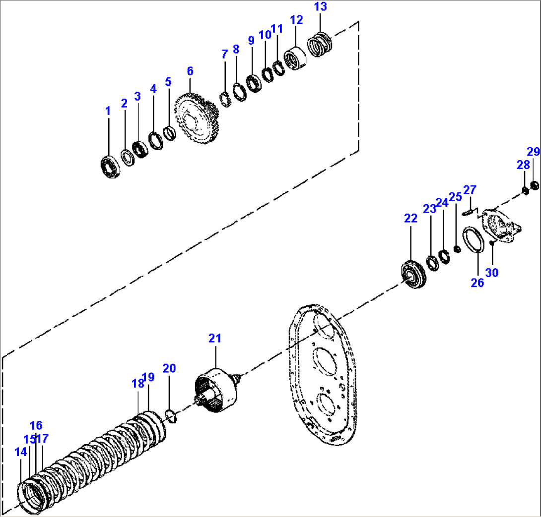 FIG. F0110-01A8B CLUTCH - LOW - S/N 12142 AND DOWN