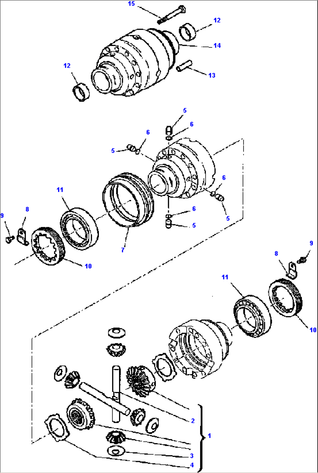 FIG. F3460-01A0 REAR AXLE - DIFFERENTIAL