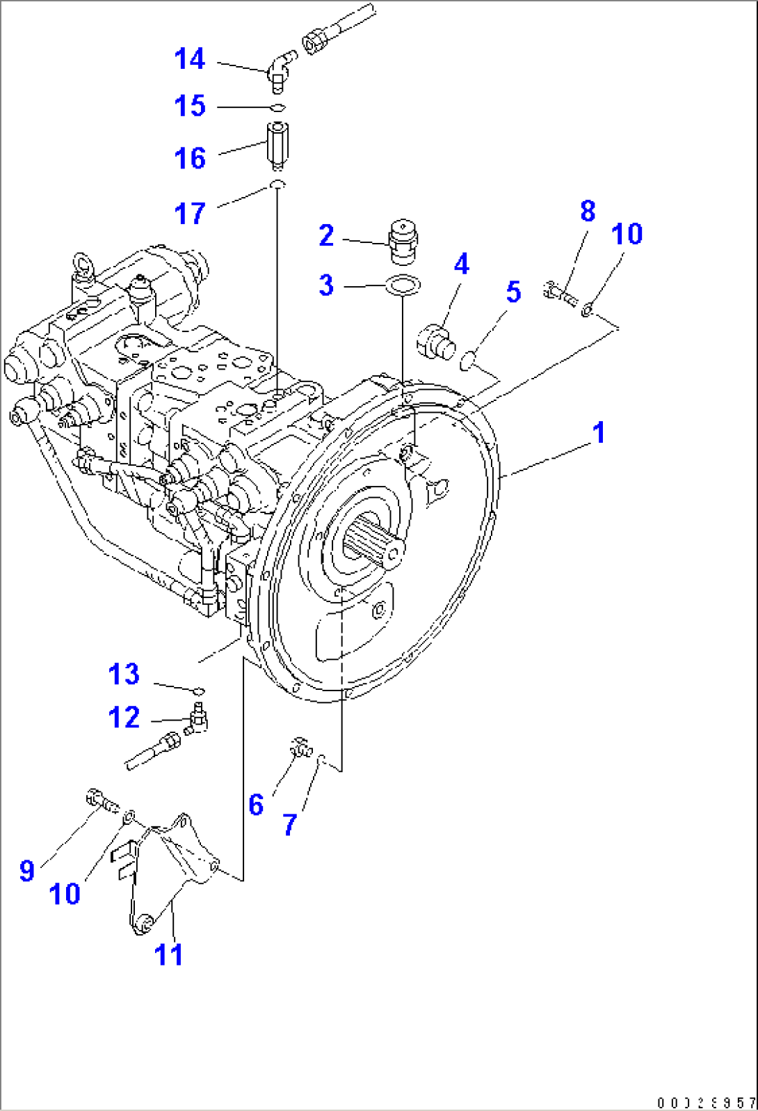 MAIN PUMP (CONNECTING PARTS)