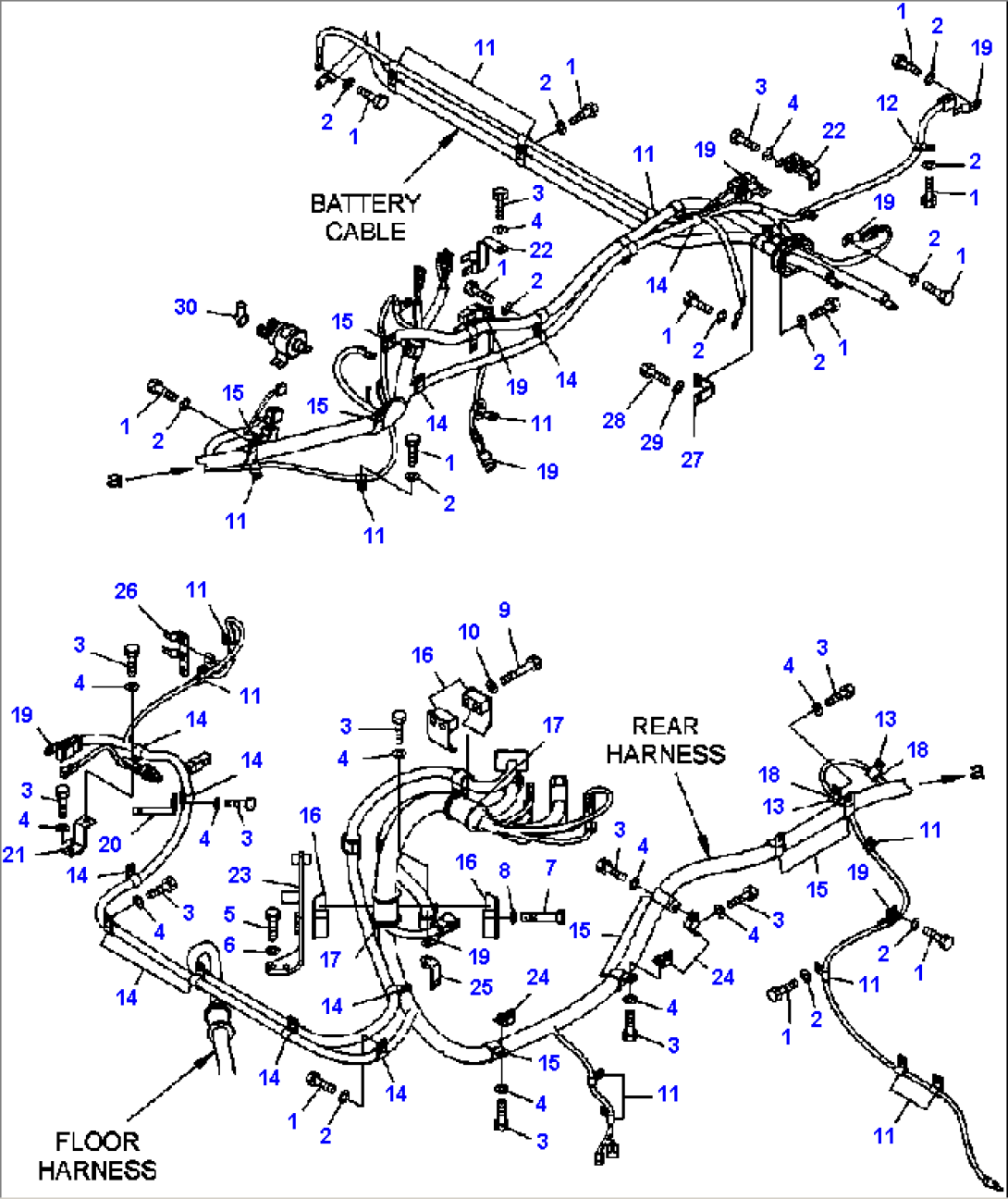 E0202-02A0 REAR HARNESS MOUNTING