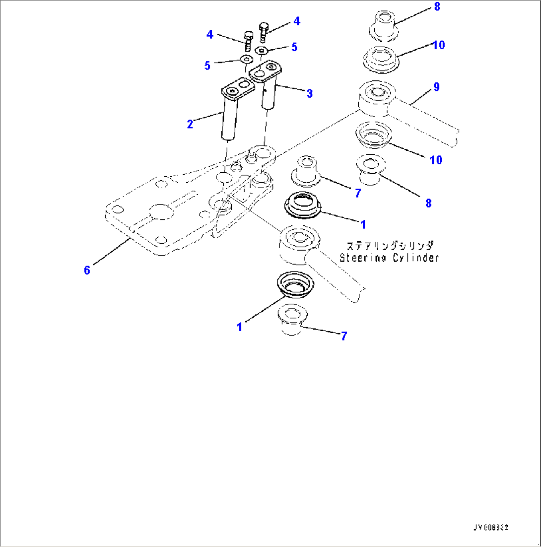 Front Axle, Mounting (2/2) (#30001-)