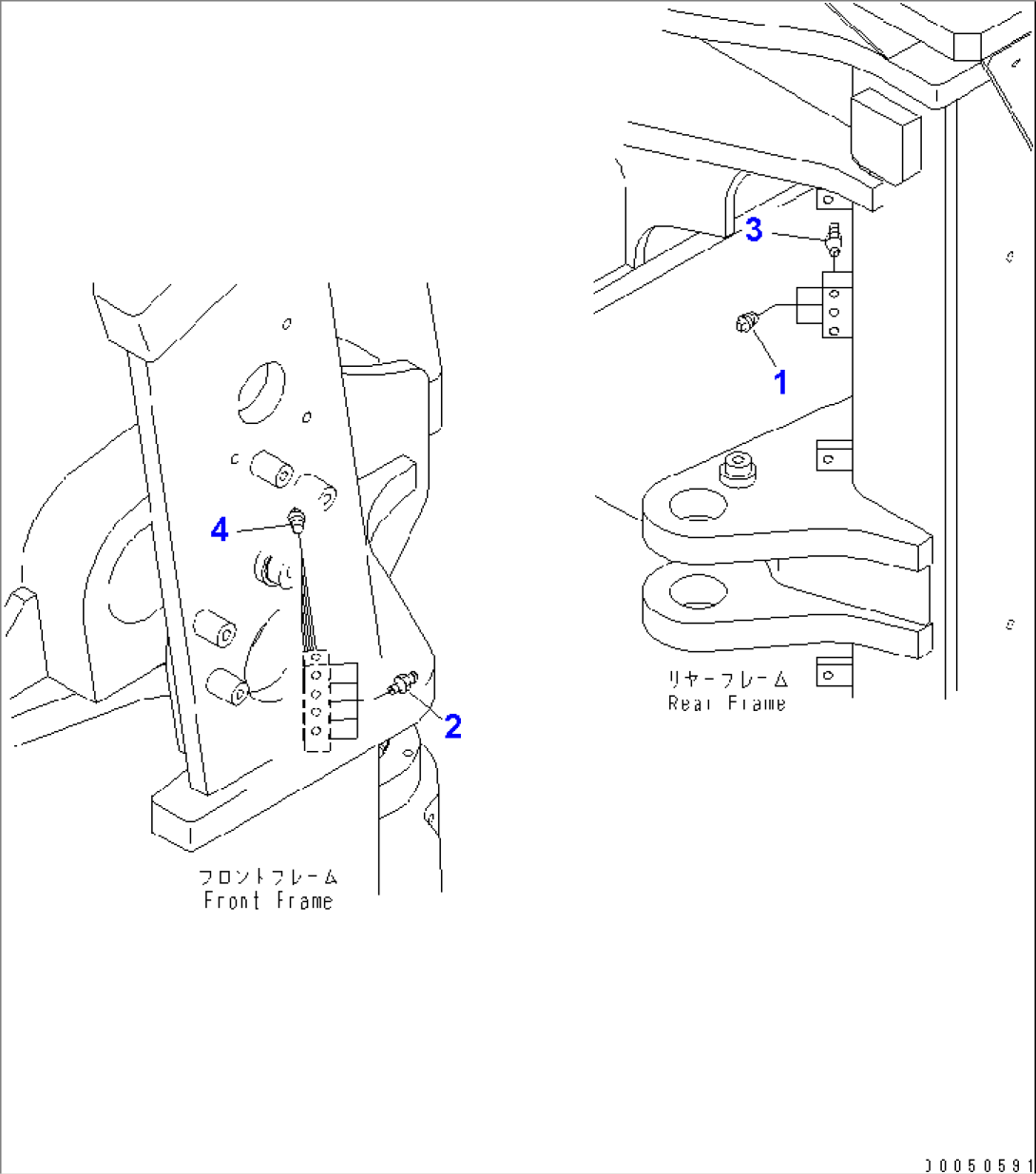 REMOTE GREASE (FITTING AND PLUG)(#85001-)