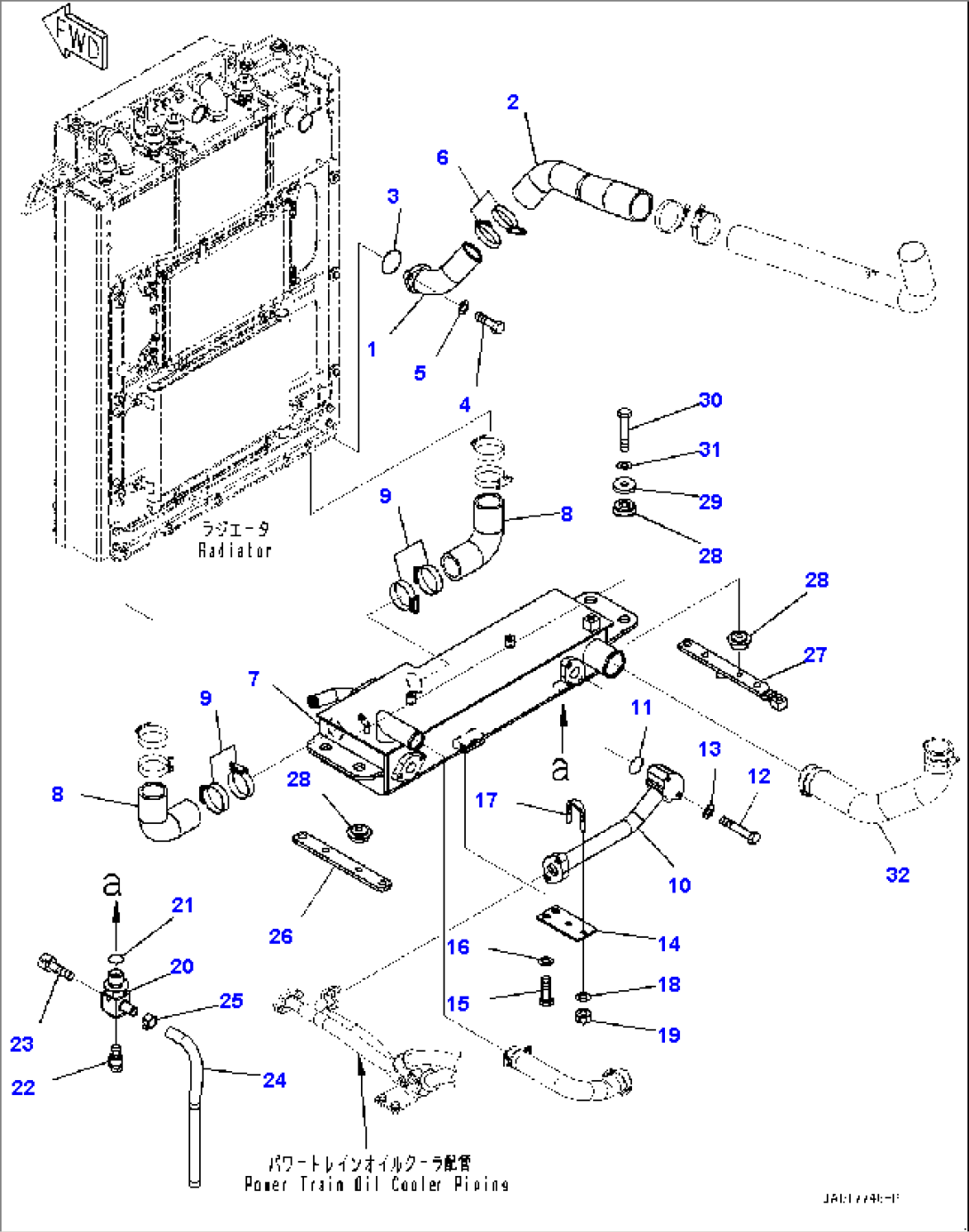 Cooling System, Piping (2/3) (#22083-)