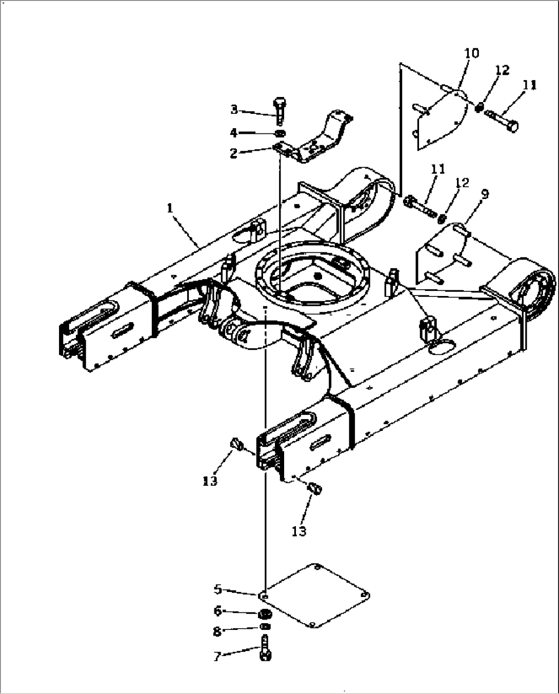 TRACK FRAME (FOR RUBBER SHOE)
