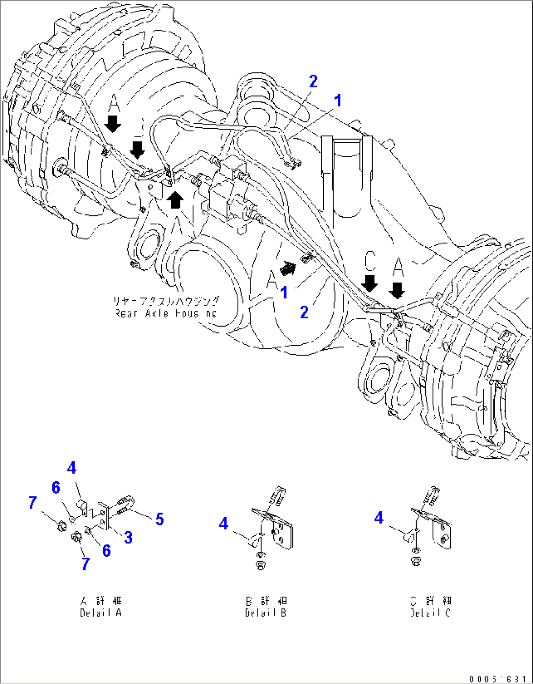 REAR AXLE (AXLE SENSOR) (ABS/ASR)(#7001-)