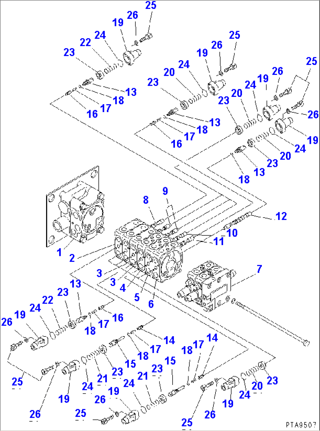 MAIN VALVE (8-VALVE) (1/8)(#45001-52373)