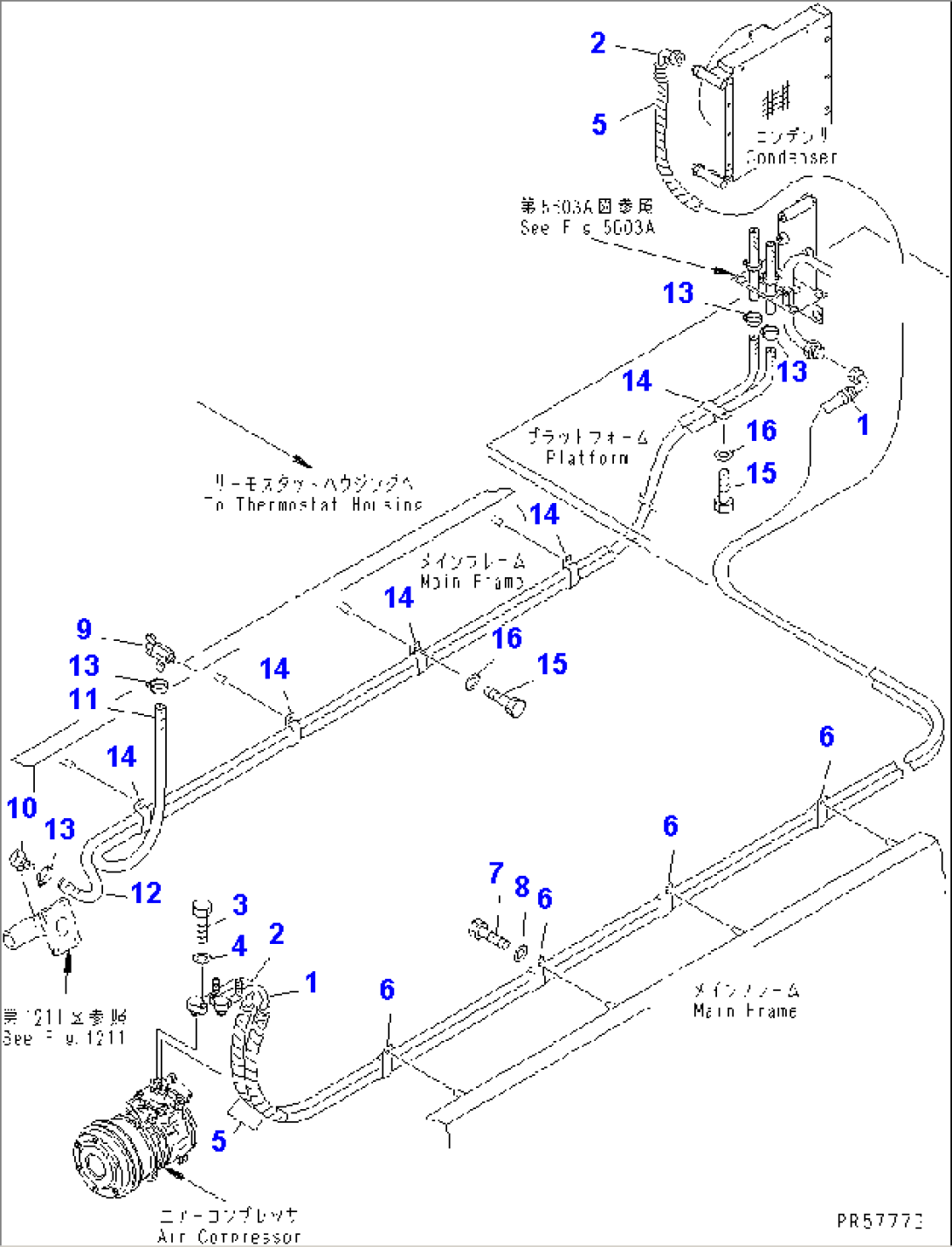 AIR CONDITIONER (2/6) (HEATER AND COOLER PIPING)(#10057-)