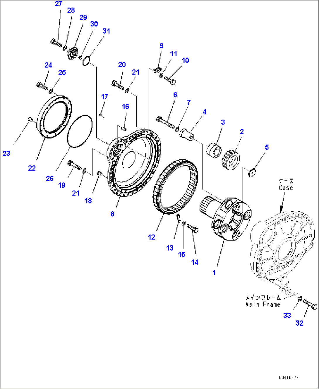 Final Drive, Final Gear Case R.H. (2/2) (#30147-)