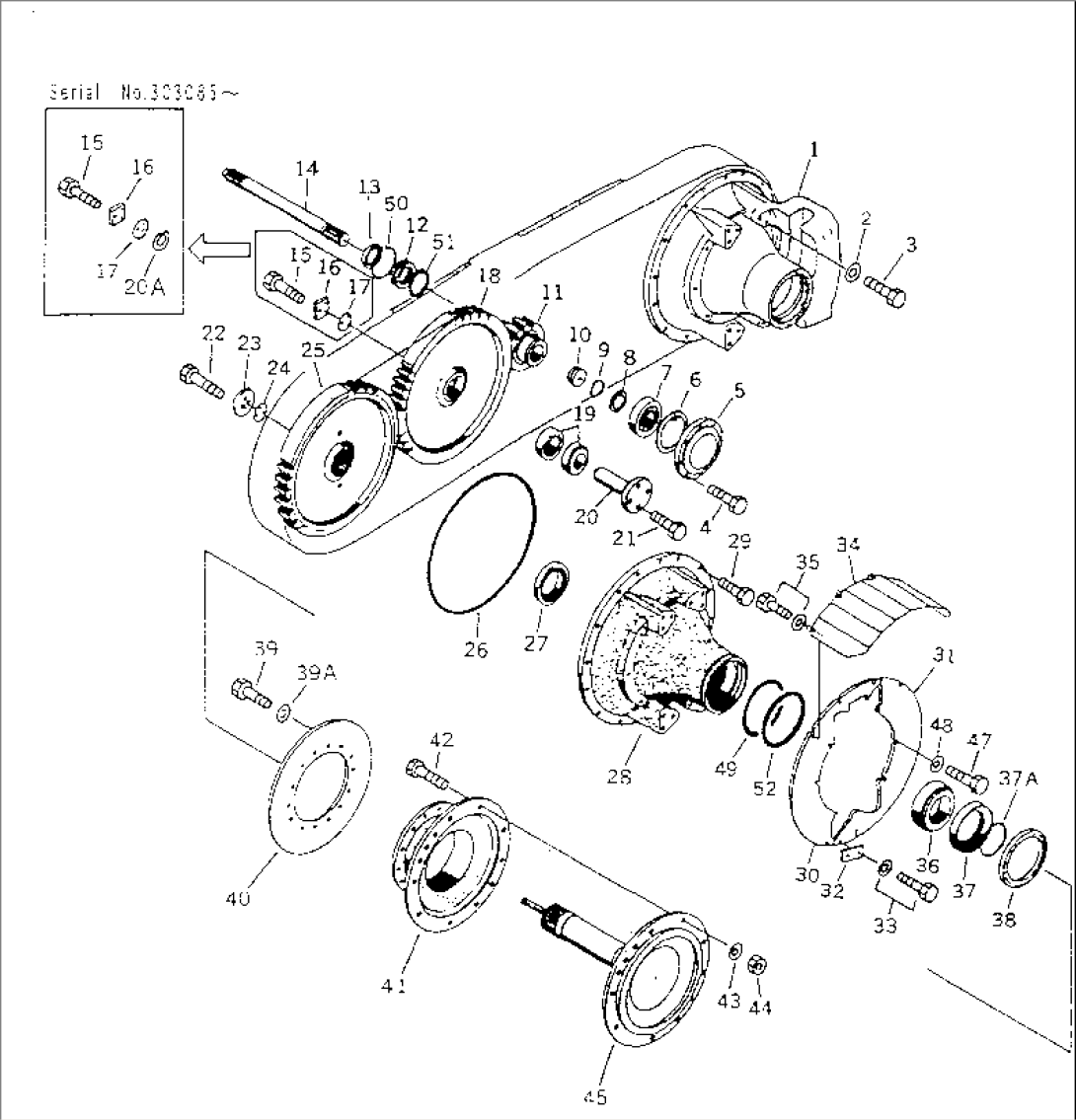 DRIVE LINE¤ TANDEM HOUSING
