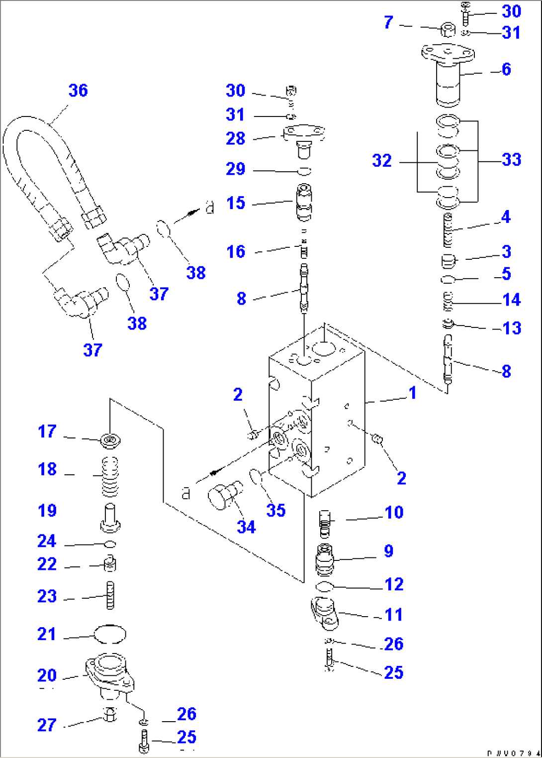 LOADER PUMP (8/15) (NO.2 PUMP)