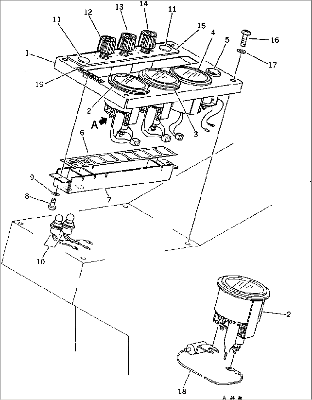 INSTRUMENT PANEL (1/3) (WITH AUTO DECELERATION)