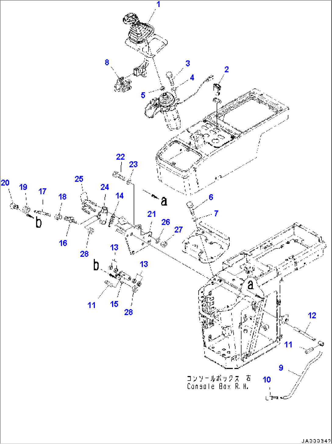 Loader Control Unit Knob Assembly (#C10001-)
