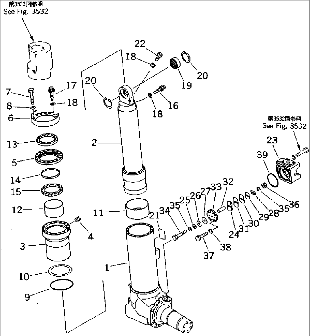 FRONT SUSPENSION (1/2) (WITH AUTO-SUSPENSION) (4WD SPEC.)(#5001-5484)