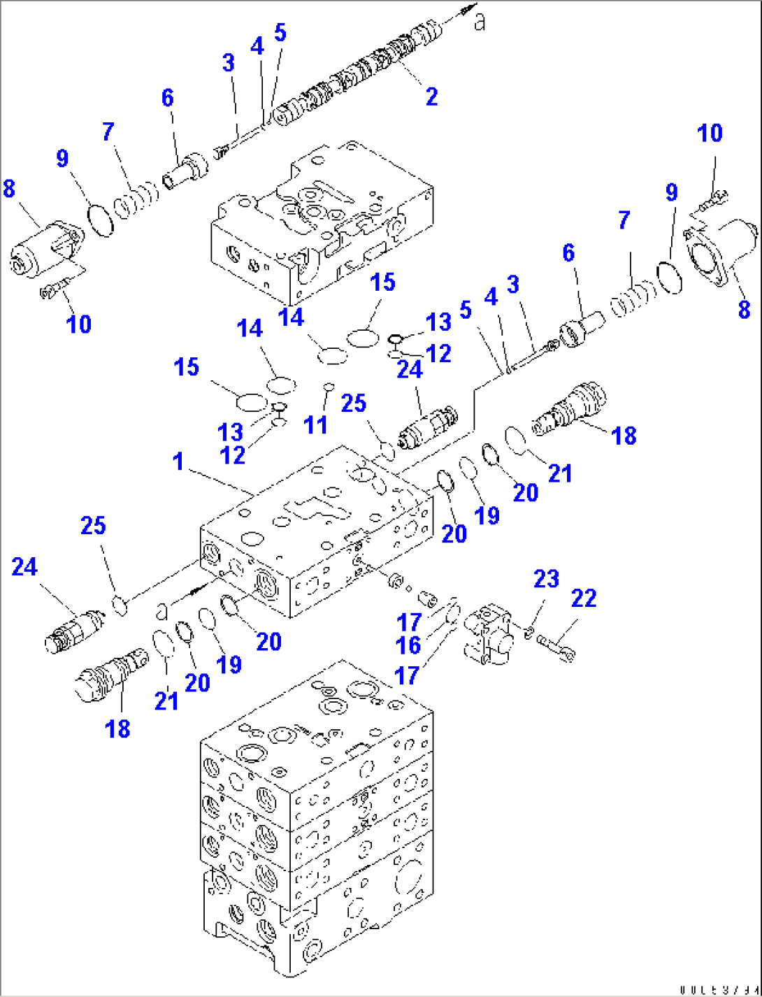 MAIN VALVE (3-SPOOL) (ECSS LESS) (9/10)(#85001-)