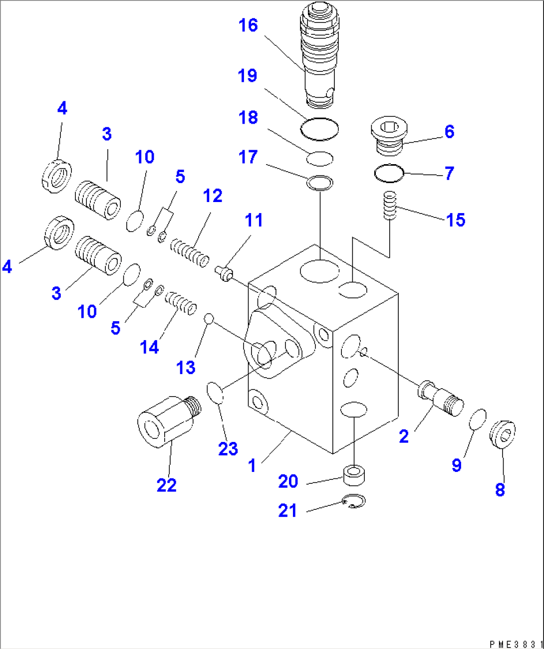 BRAKE CONTROL (ACCUMULATOR CHARGE VALVE INNER PARTS)