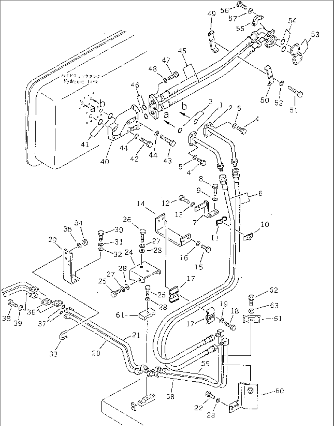 HYDRAULIC PIPING (TANK TO TILT CYLINDER)