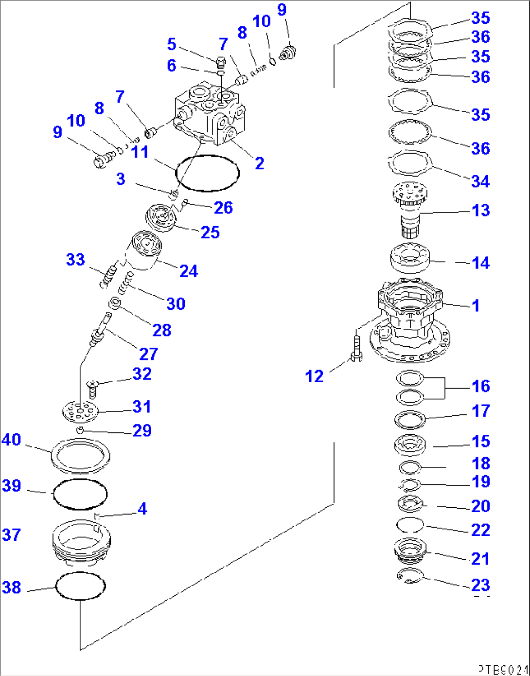 SWING MOTOR (1/2)(#45001-52400)
