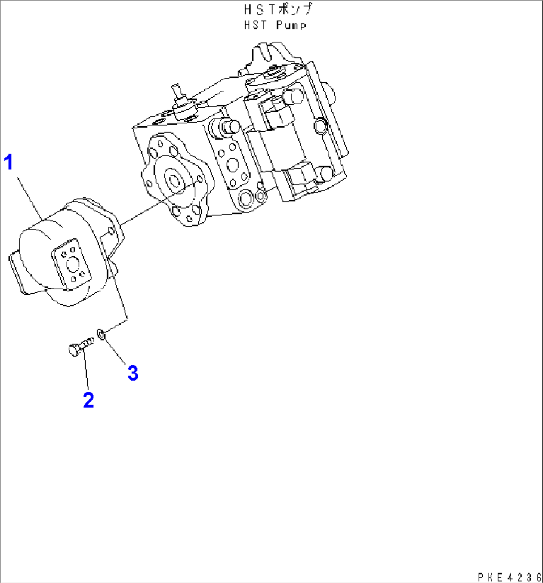 PUMP (HYDRAULIC PUMP AND MOUNTING PARTS)