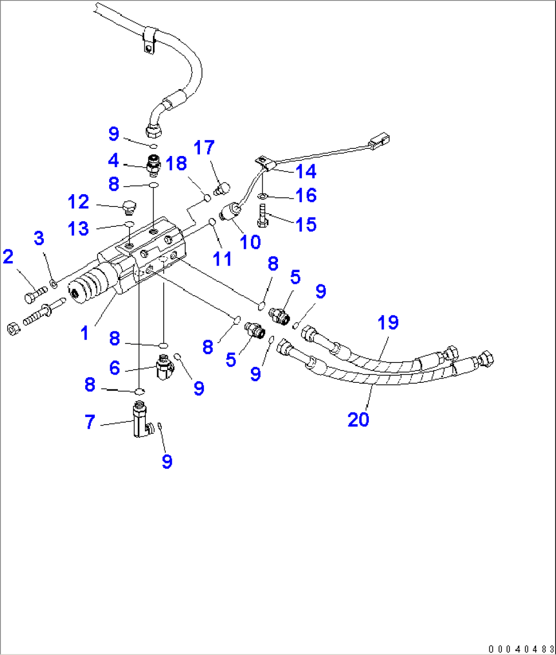 ROPS CAB (BRAKE VALVE)(#85001-)