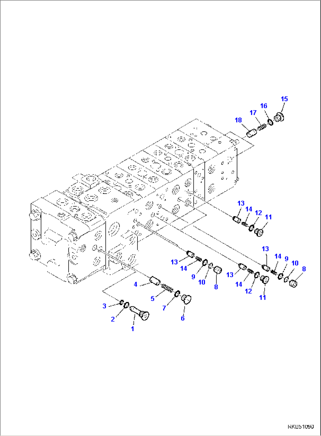10-SPOOL CONTROL VALVE (10/17)