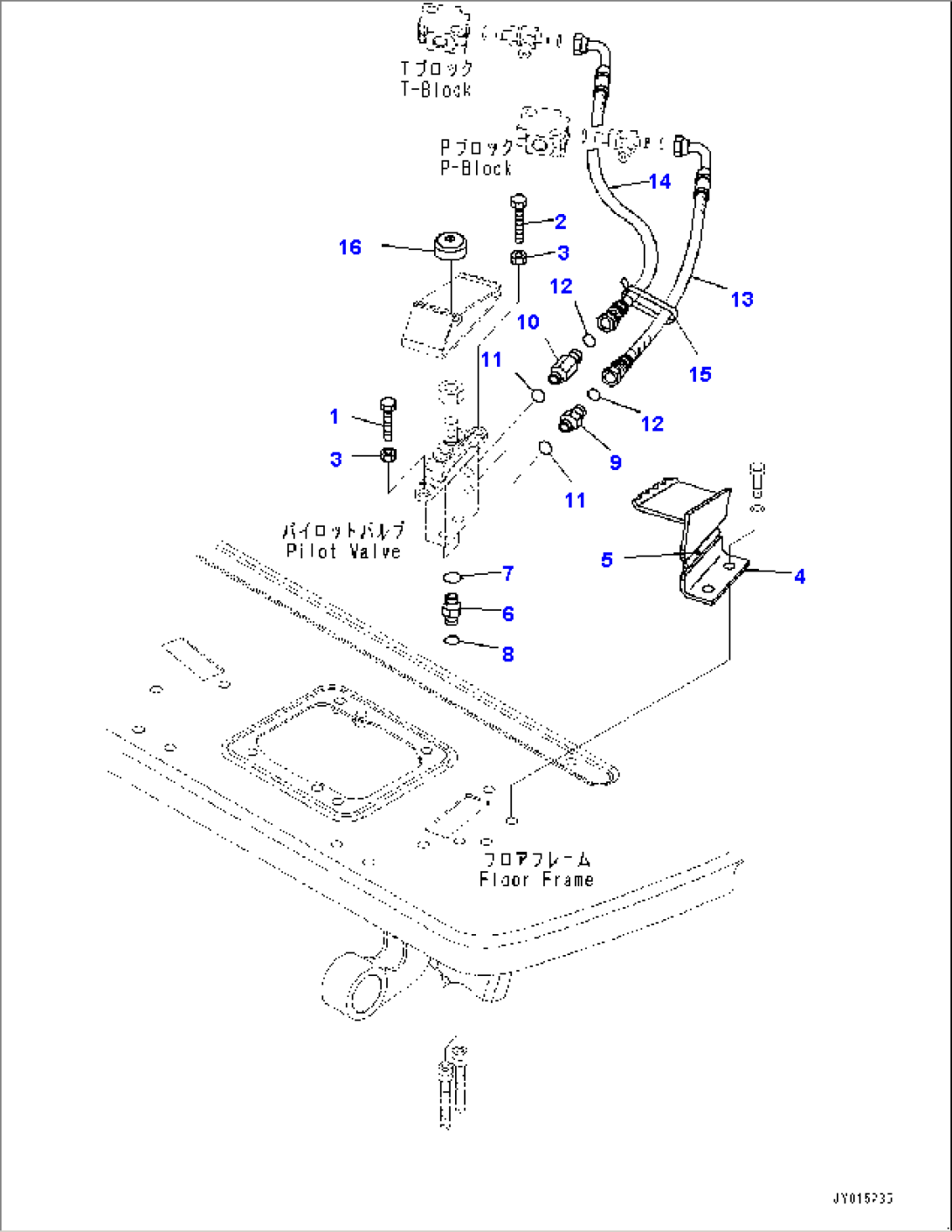 Floor Frame, Attachment Piping (#22447-)