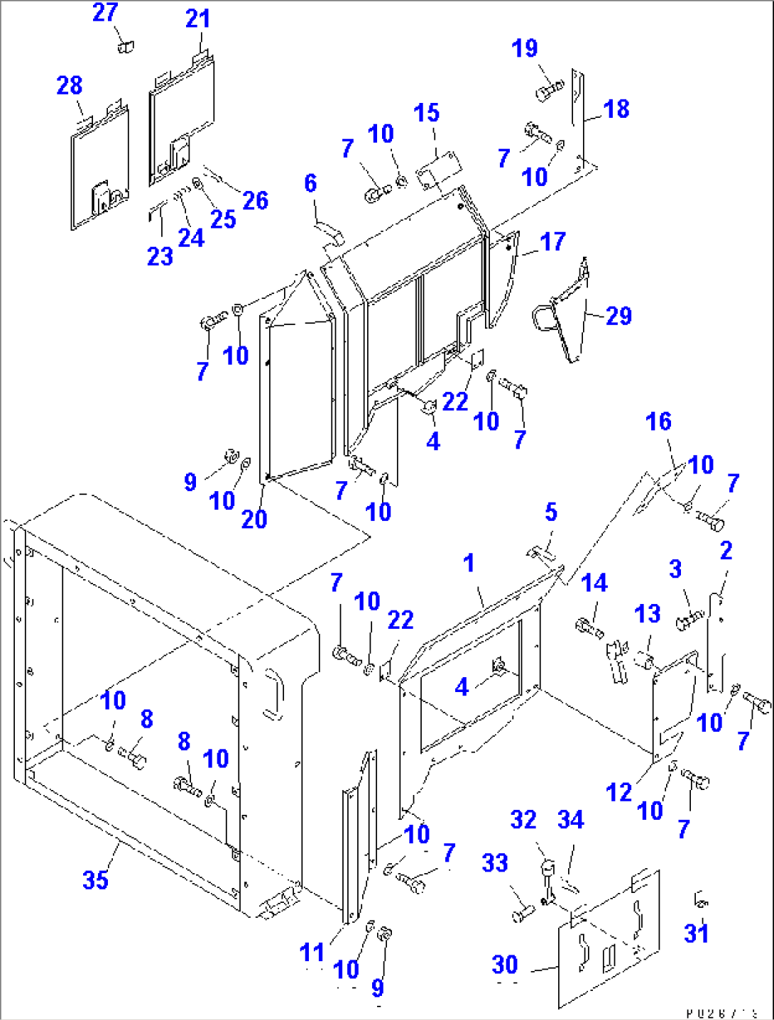 ENGINE SIDE COVER(#2179-)