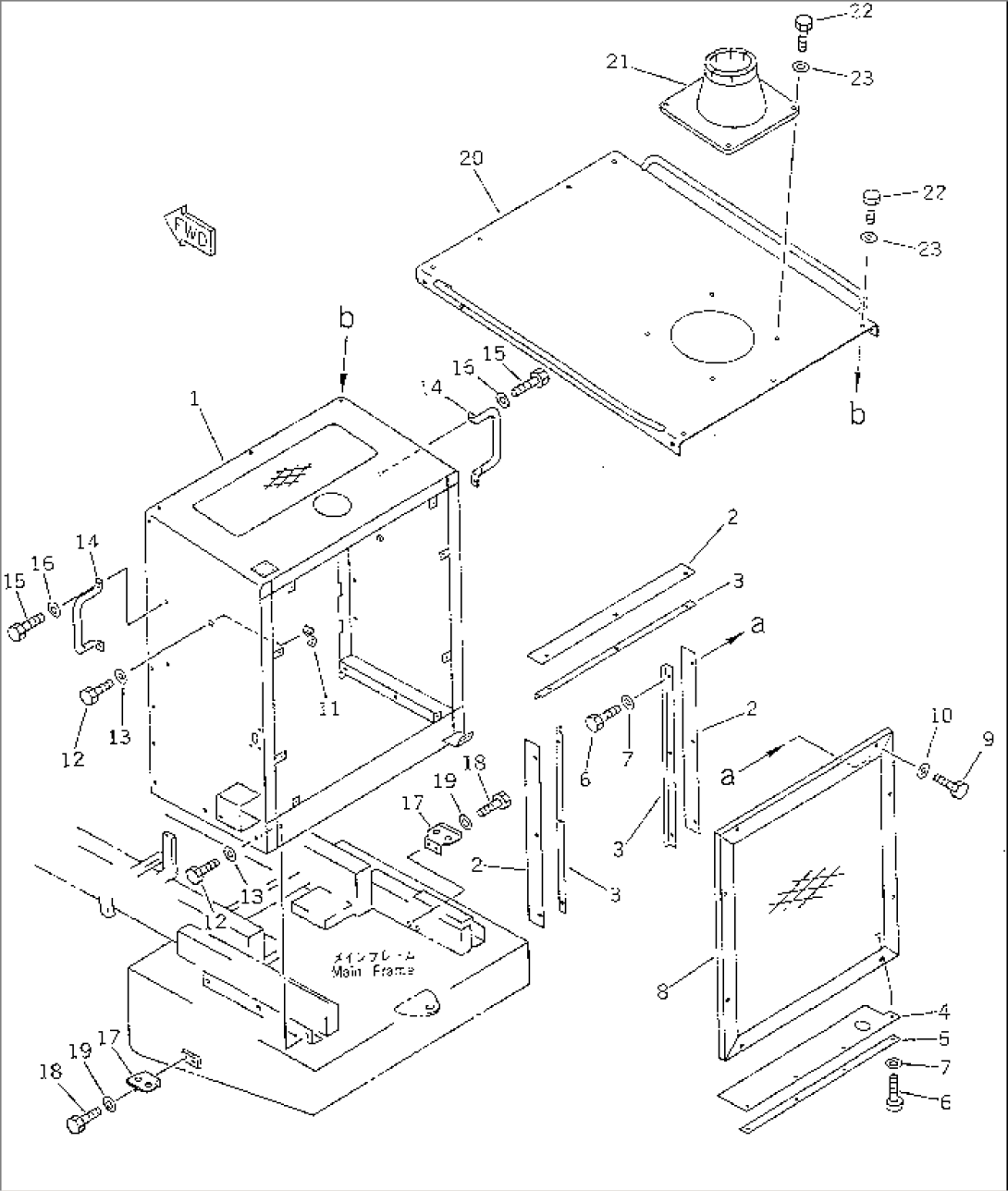 RADIATOR GUARD AND ENGINE HOOD(#12002-12011)