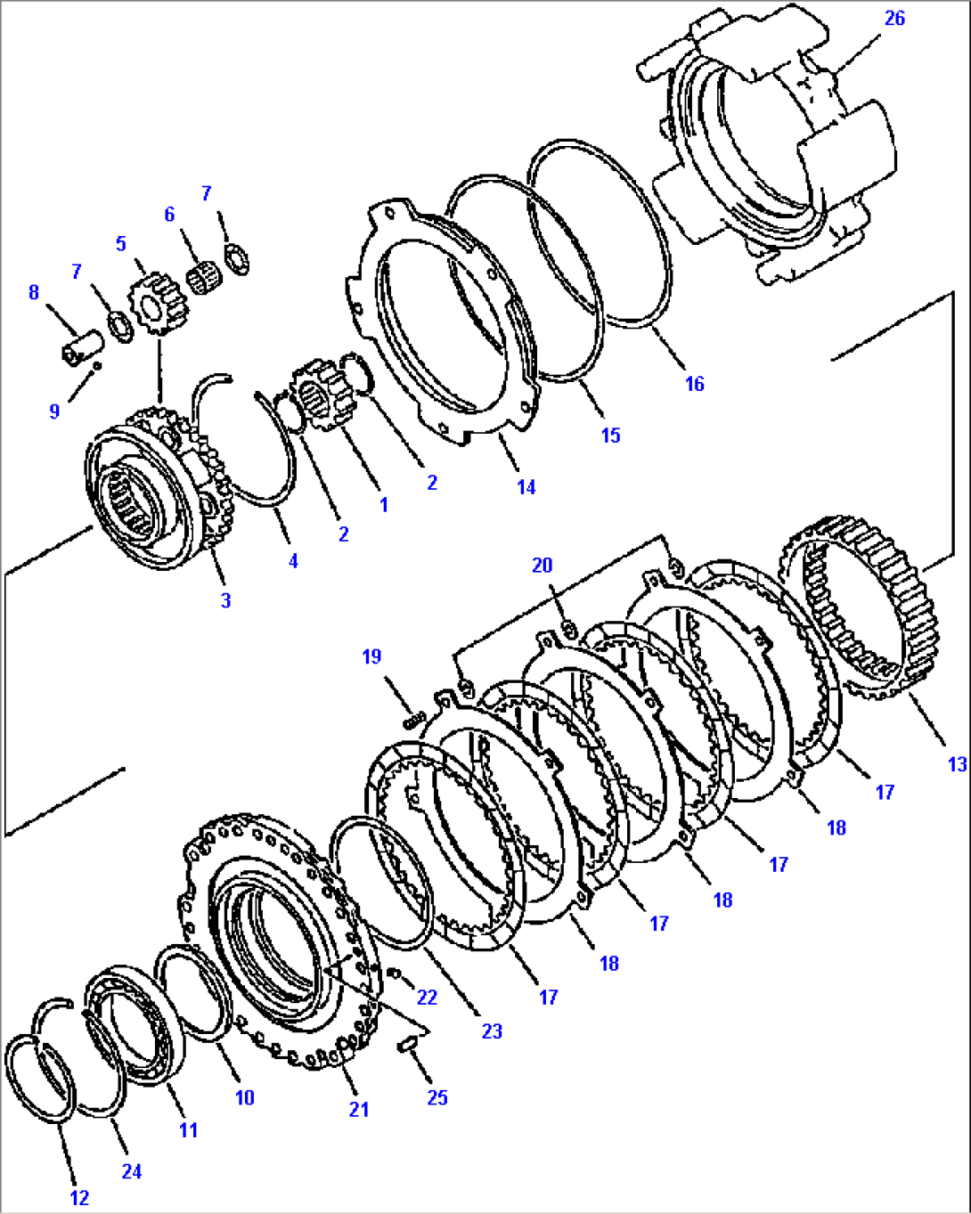 FIG NO. 2512 TRANSMISSION FORWARD CLUTCH