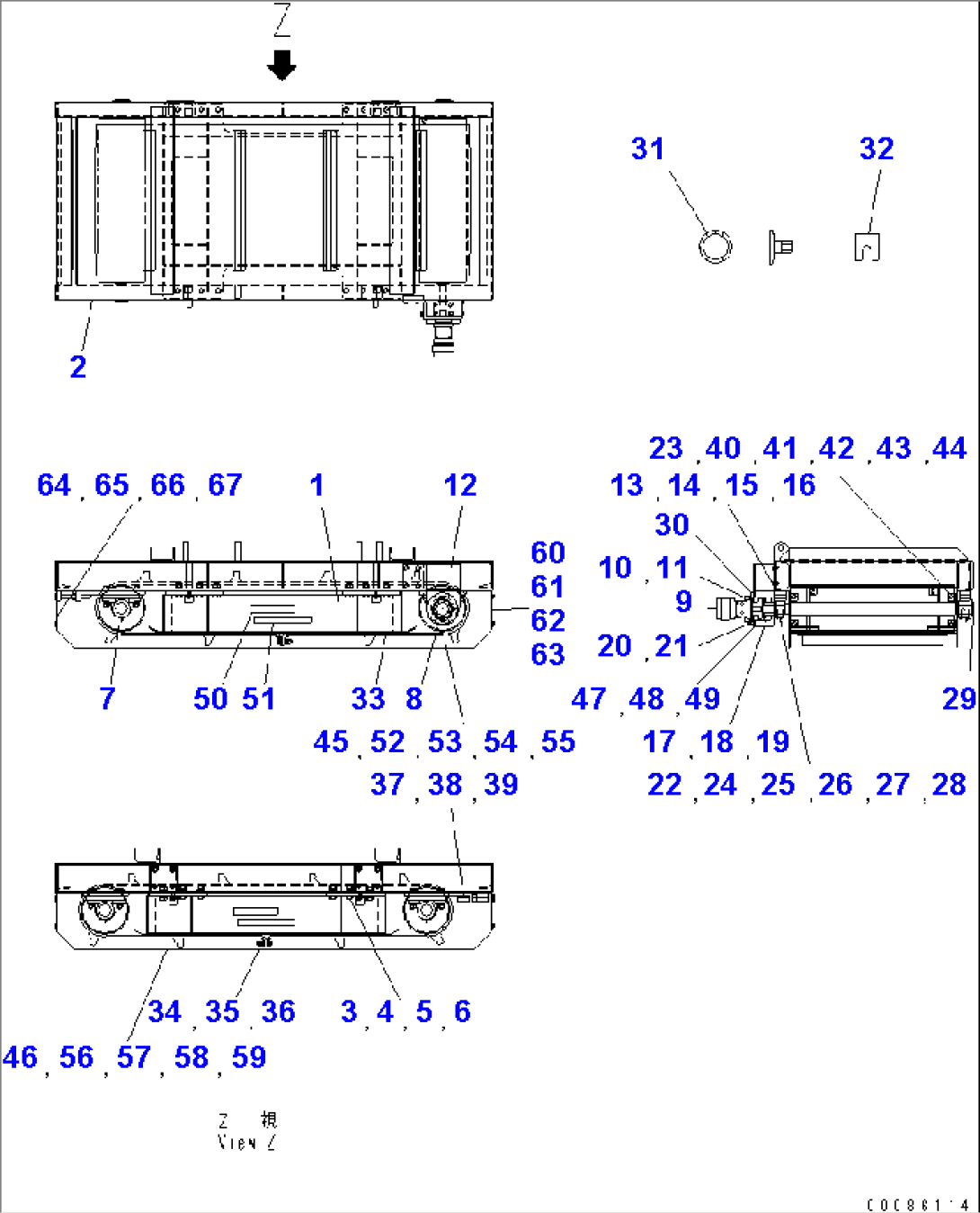 MAGNET SEPARATOR (HPK105B-N2 TYPE) (INNER PARTS)(#2016-2583)