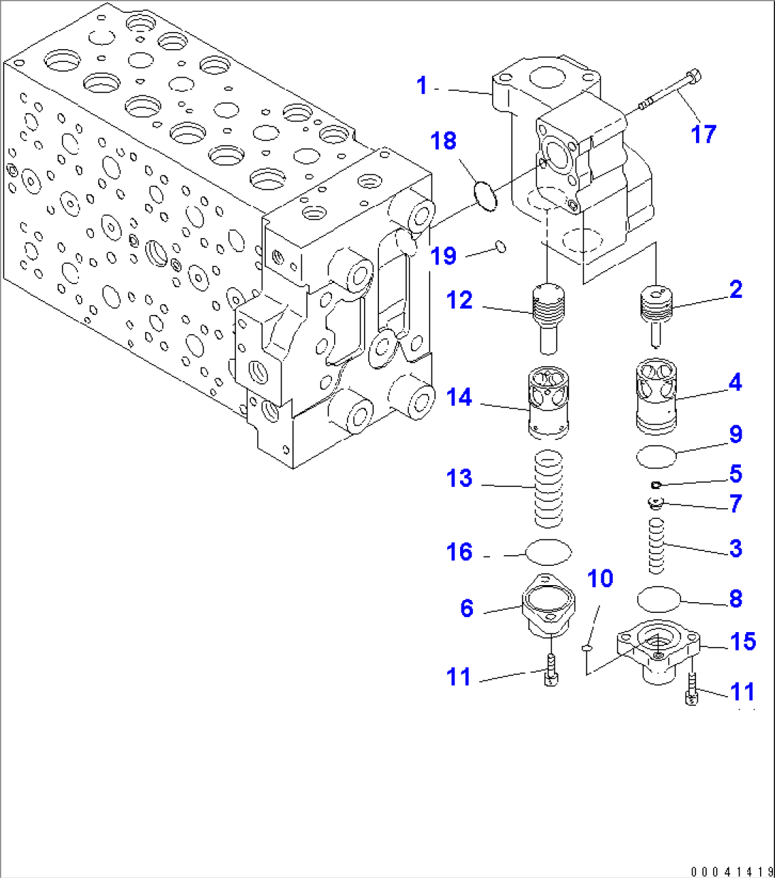 MAIN VALVE (8-SPOOL) (15/22)