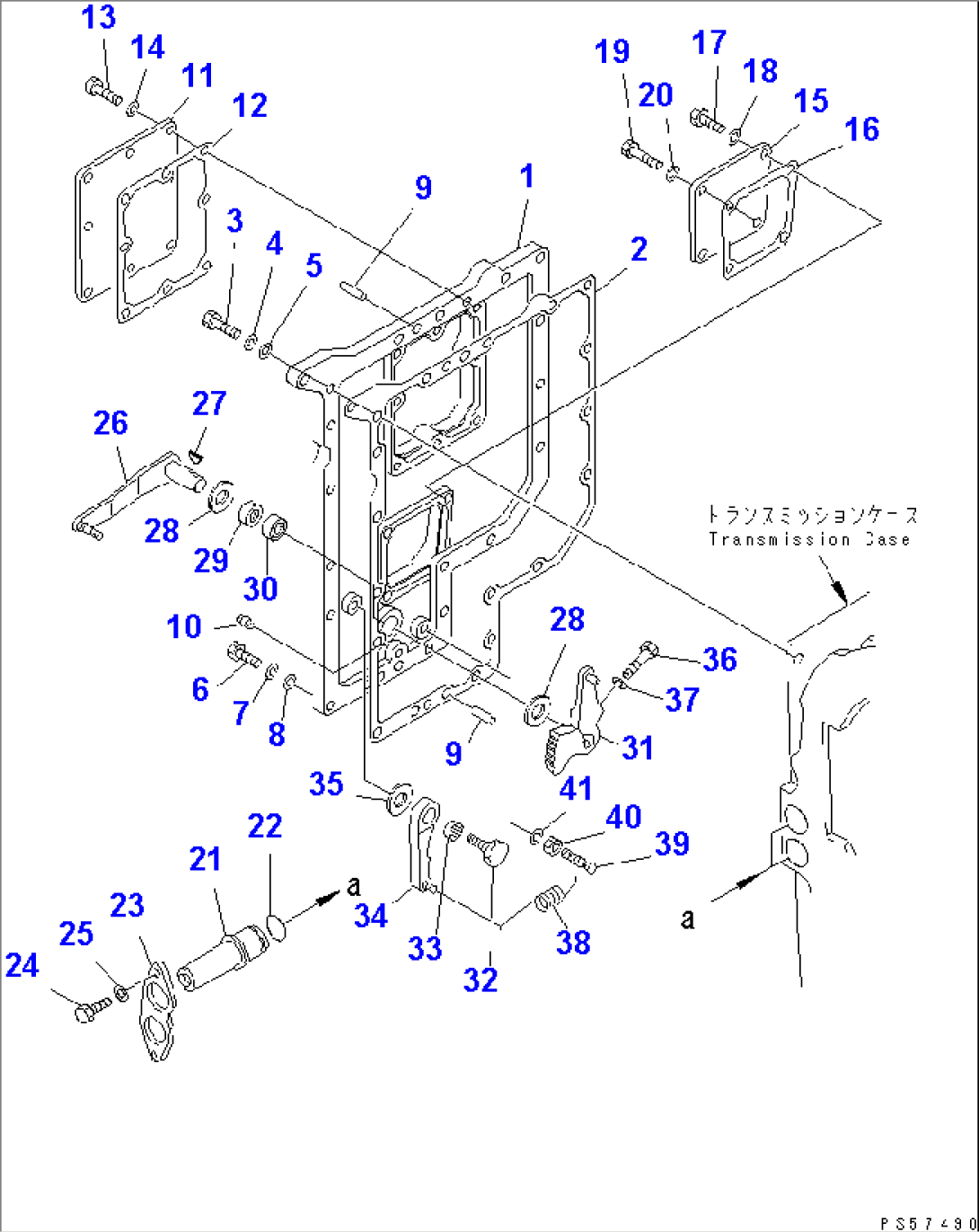 TRANSMISSION (CONTROL VALVE COVER)