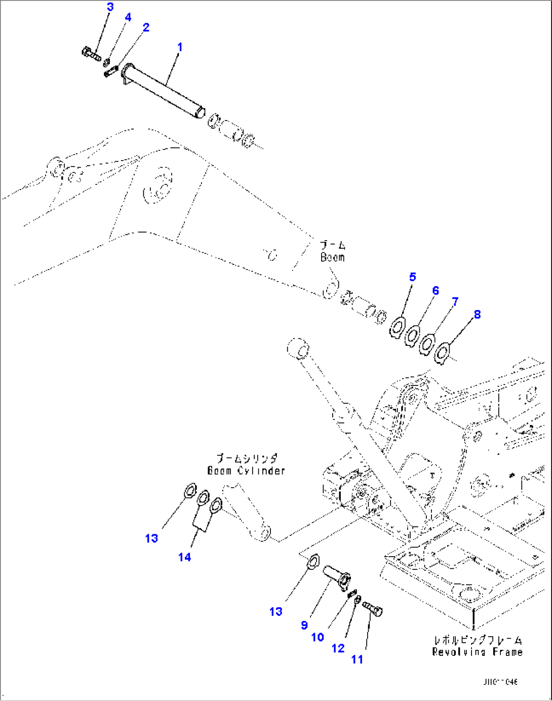 Boom Foot Pin (#50001-)
