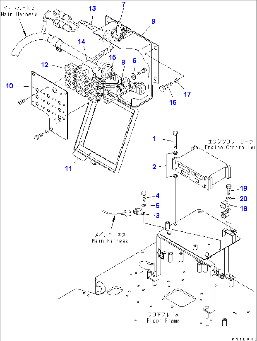 WIRING (CIRCUIT BREAKER) (FOR LOADER)(#K32001-)