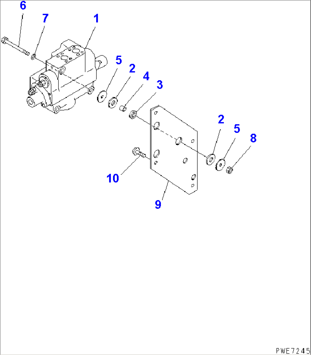 STEERING VALVE (STEERING DEMAND VALVE AND MOUNTING PARTS)