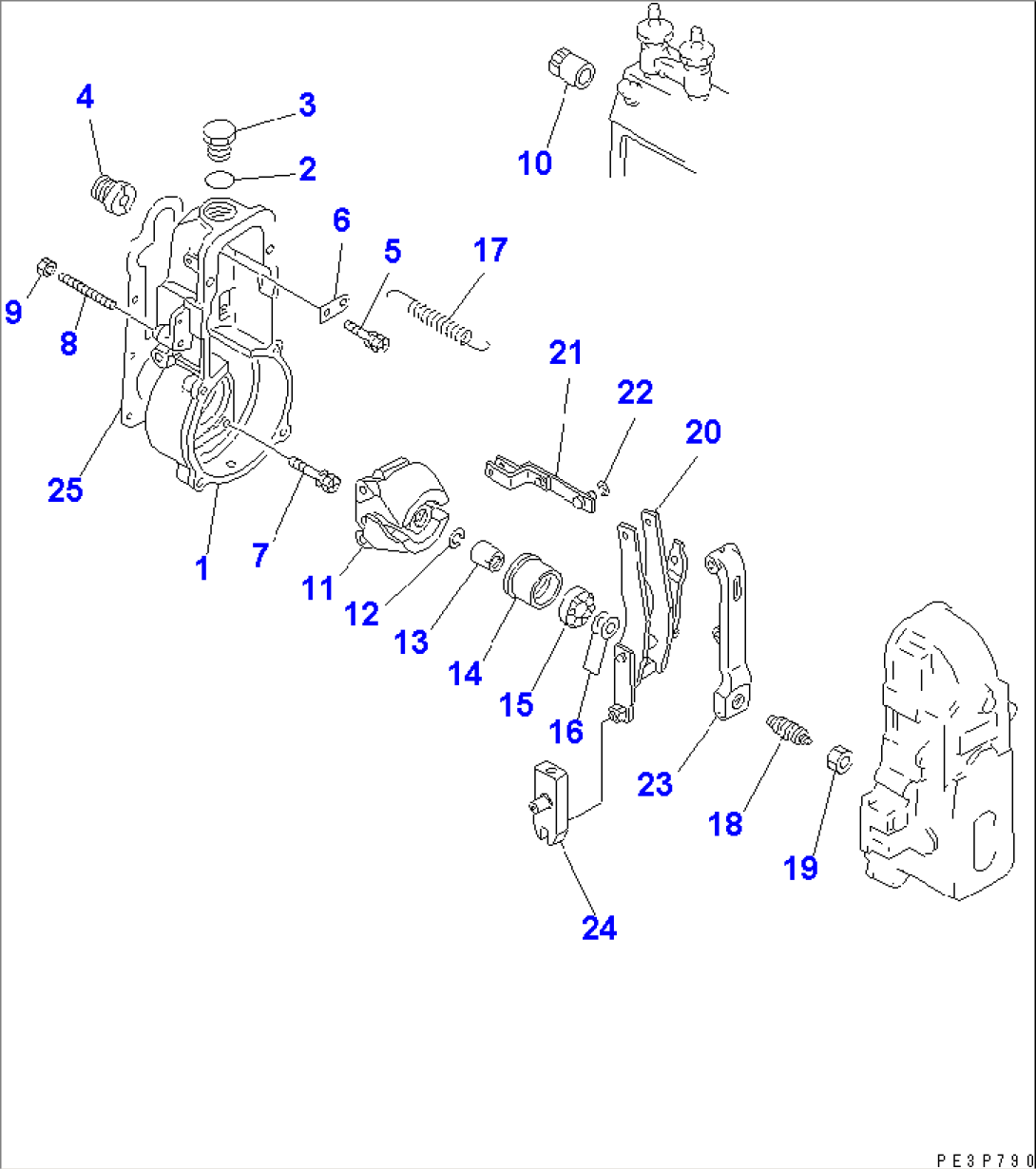 FUEL INJECTION PUMP (GOVERNOR) (1/2) (INNER PARTS)