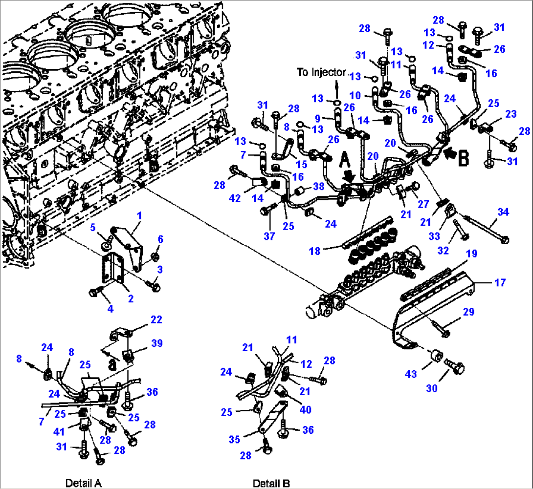 A4103-B8A3 FUEL INJECTION PIPING ORIGINAL RELEASE