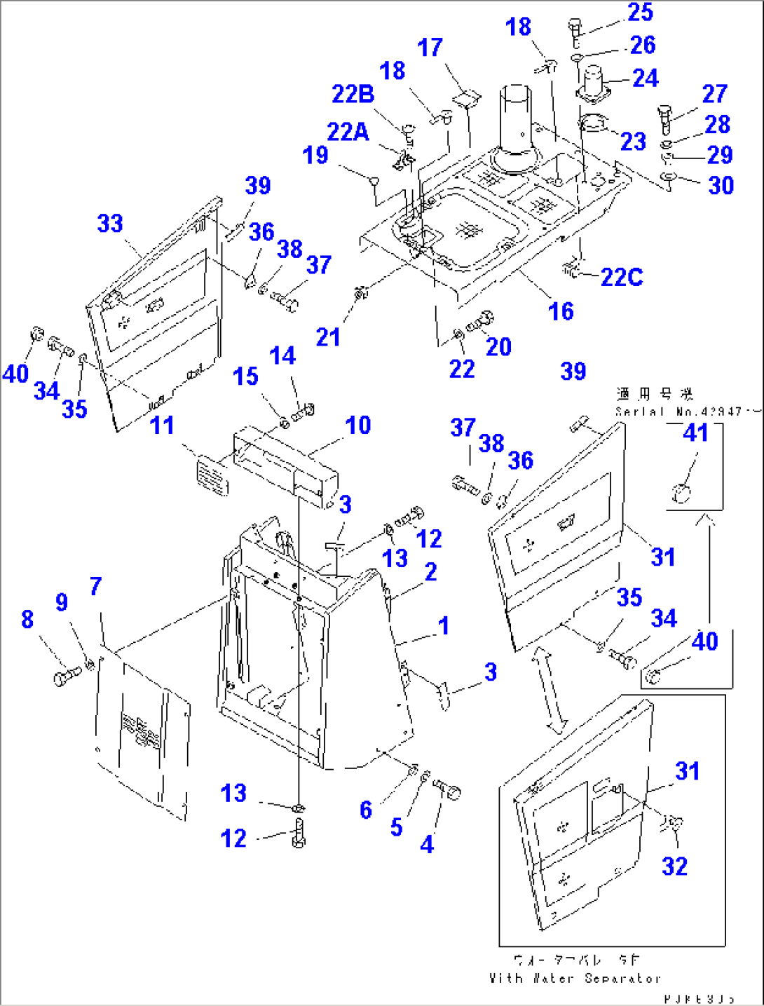 RADIATOR GUARD AND HOOD(#42723-)