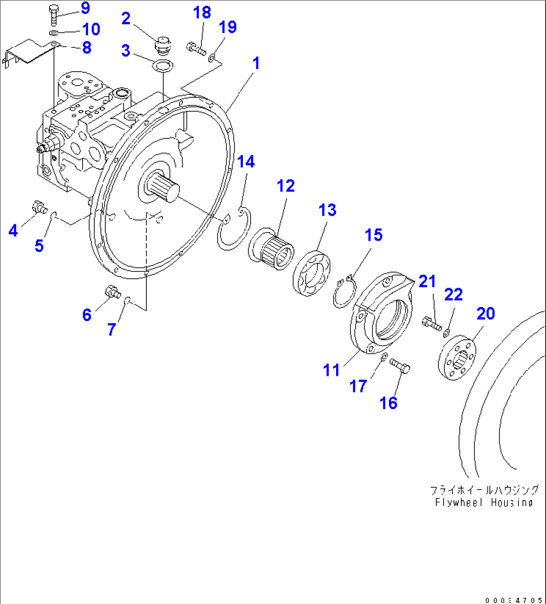 MAIN PUMP AND CONNECTING PARTS