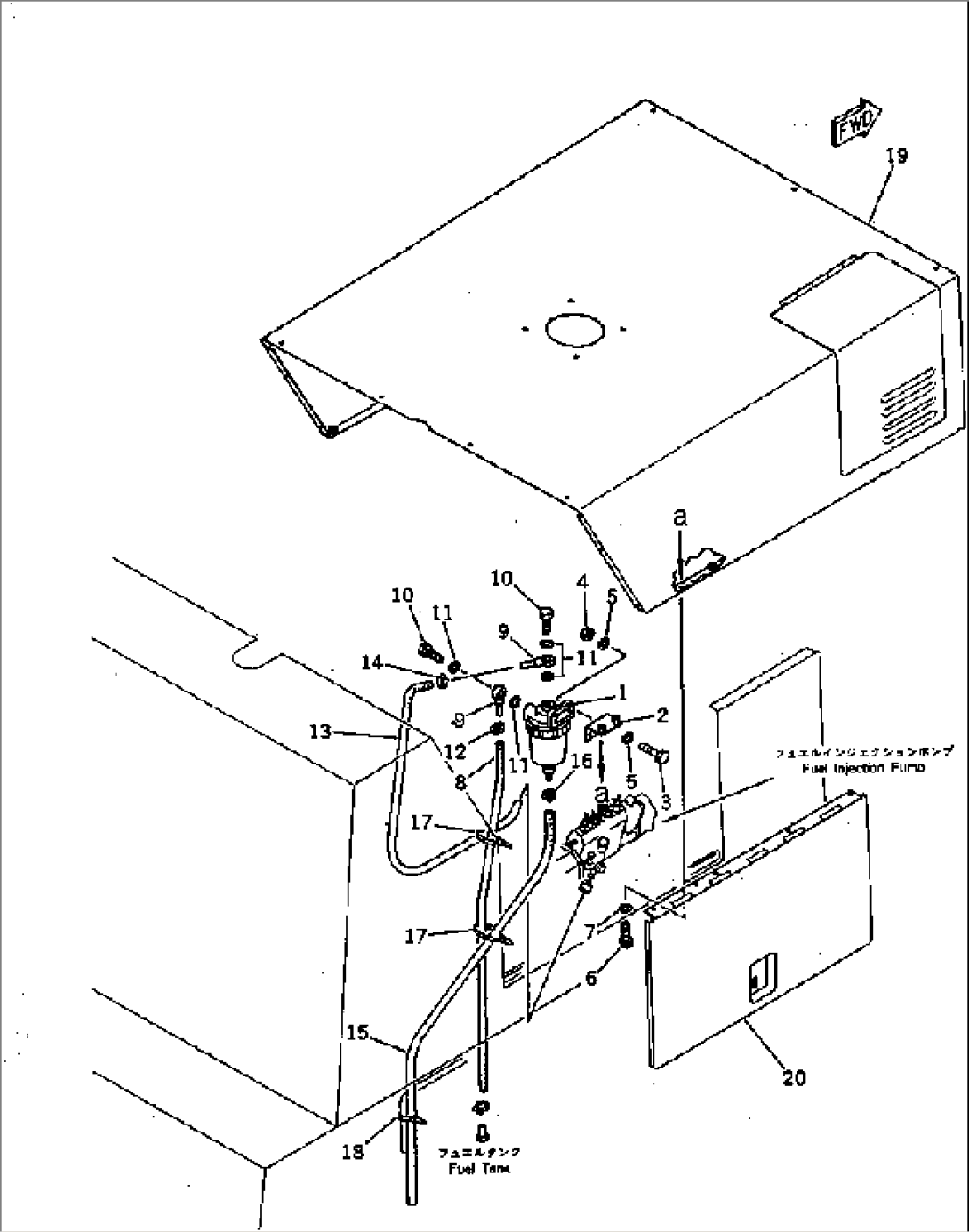 WATER SEPARATOR PIPING(#10001-19999)